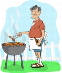 relaxed barbequing